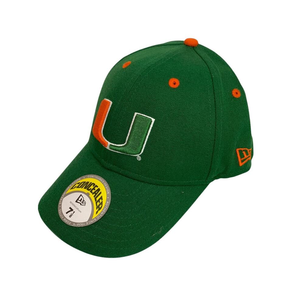 New Era Cap 7 1/8 Miami Hurricanes Fitted Concealer Cap